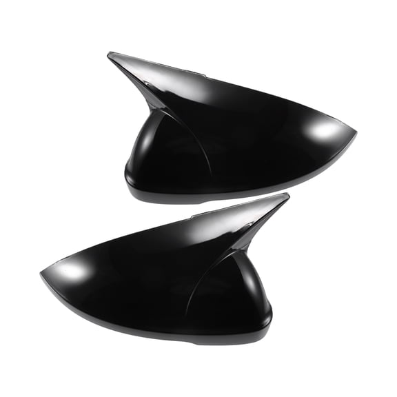 Unique Bargains 1 Pair Rear View Driver Passenger Side Mirror Cover Overlay Gloss Black for Volkswagen Passat 2019-2023