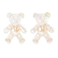 thumbnail image 1 of Unique Bargains 1 Pair Shoelace Charms Bears Fashion Shoe Accessories Clear Brown, 1 of 5