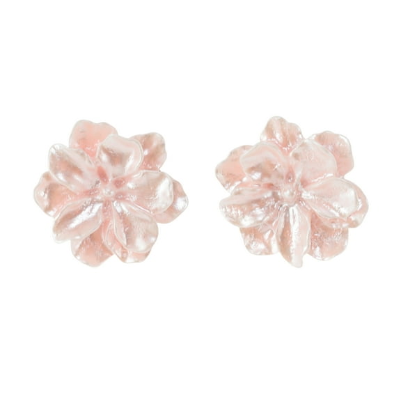 Unique Bargains 1 Pair Shoelace Charms Camellia Fashion Shoe Accessories Pink