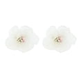 thumbnail image 1 of Unique Bargains 1 Pair Shoelace Charms Organza Flower Fashion Shoe Accessories Beige, 1 of 5