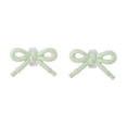 thumbnail image 1 of Unique Bargains 1 Pair Shoelace Charms Sparkly Bow Decorative Shoe Clips Light Green, 1 of 5