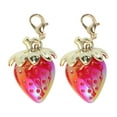 thumbnail image 1 of Unique Bargains 1 Pair Shoelace Charms Sparkly Plated Strawberry Decorative Shoe Clips Red, 1 of 5