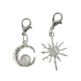 thumbnail image 1 of Unique Bargains 1 Pair Shoelace Charms Sunflower Moon Fashion Shoe Accessories Silver Tone, 1 of 5