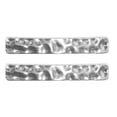 thumbnail image 1 of Unique Bargains 1 Pair Shoelace Charms Textured Rectangular Fashion Shoe Accessories Silver Tone, 1 of 5