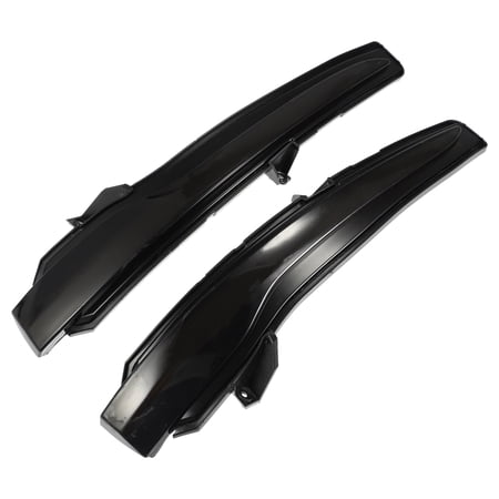 Unique Bargains 1 Pair Side Mirror LED Turn Signal Light A0999060143 for Mercedes Benz C Class E Class Yellow LED Black