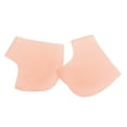 thumbnail image 1 of Unique Bargains 1 Pair Silicone Tape Hole Heel Protectors for Travelling Nude Silicone, 1 of 4