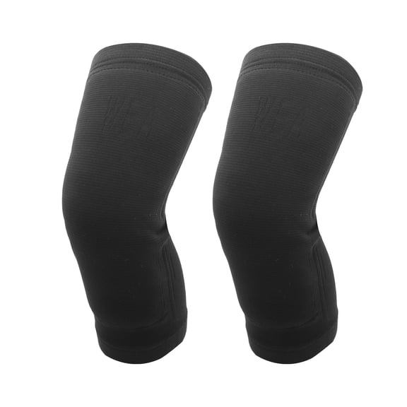 Unique Bargains 1 Pair Simple Knee Pads Large Size Black