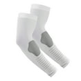 thumbnail image 1 of Unique Bargains 1 Pair Sun Protection Arm Sleeves for Cycling White Gray, 1 of 5
