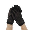 thumbnail image 1 of Unique Bargains 1 Pair Sunblock Mittens Ditsy Floral Sun Block Driving Gloves for Women Black, 1 of 5