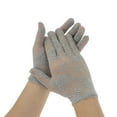 thumbnail image 1 of Unique Bargains 1 Pair Sunblock Mittens Floral Lace Sun Block Driving Gloves for Women Gray, 1 of 5