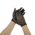thumbnail image 1 of Unique Bargains 1 Pair Sunblock Mittens Mesh Sun Block Driving Gloves for Women Light Black, 1 of 5
