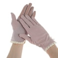 thumbnail image 1 of Unique Bargains 1 Pair Sunblock Mittens Sun Block Driving Gloves for Women Purple, 1 of 5