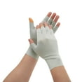 thumbnail image 1 of Unique Bargains 1 Pair Thin Sunprotection Manicure Gloves Gray, 1 of 6