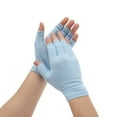 thumbnail image 1 of Unique Bargains 1 Pair Thin Ultraviolets-proof Manicure Gloves Blue, 1 of 6