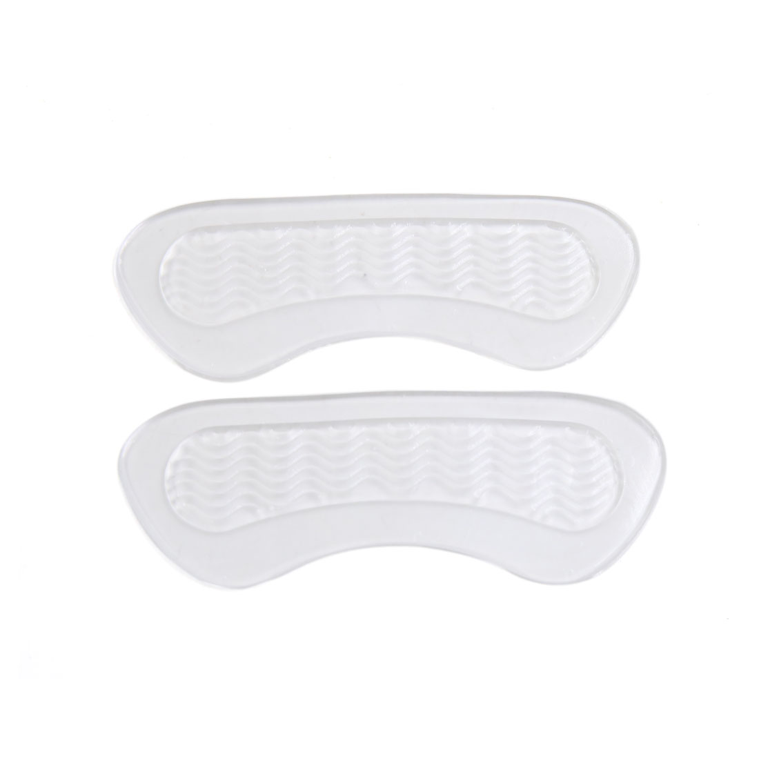 Unique Bargains 1 Pair Transparent Silicone Shoe Insole Inserts Pad