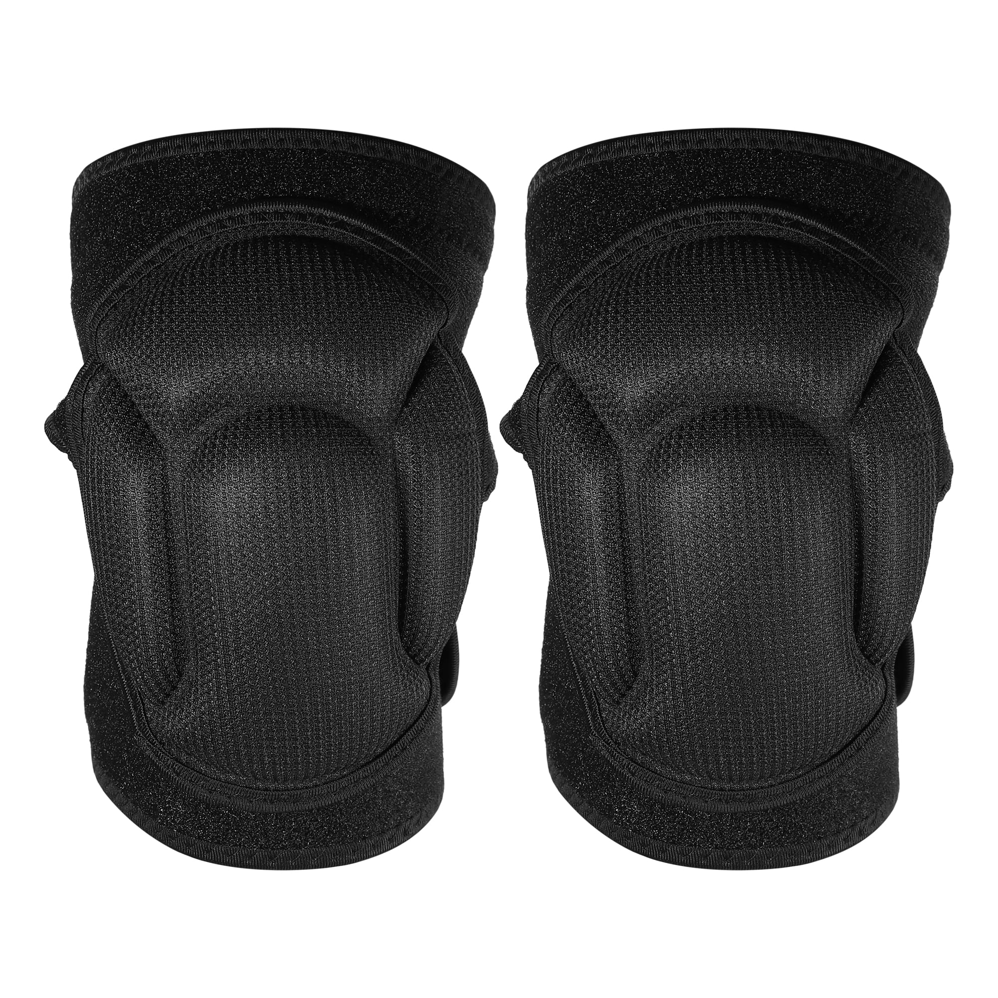 Unique Bargains 1 Pair Turtle Shell Shape Knee Brace Protection Sponge Knee Pads for Men and Women Black Size L