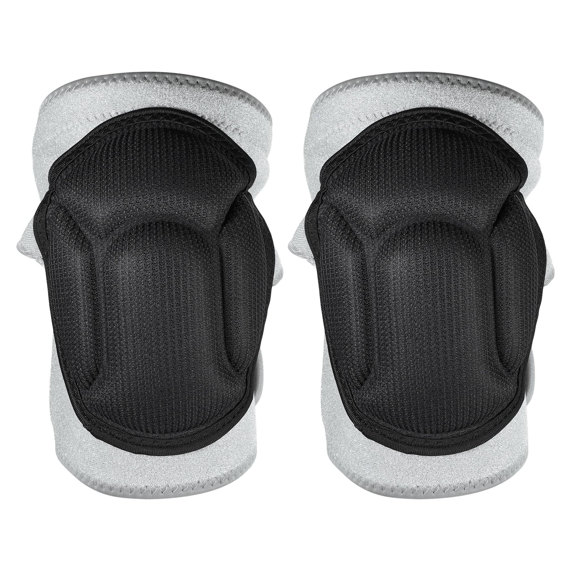 Unique Bargains 1 Pair Turtle Shell Shape Knee Brace Protection Sponge Knee Pads for Men and Women Gray Size L