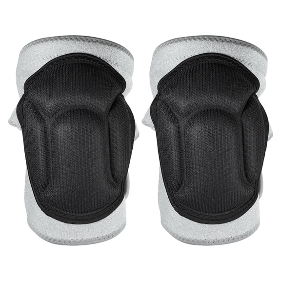 Unique Bargains 1 Pair Turtle Shell Shape Knee Brace Protection Sponge Knee Pads for Men and Women Gray Size XL