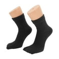 thumbnail image 1 of Unique Bargains 1 Pair Two-toed Socks Comfortable Plush Socks for Women Black, 1 of 6