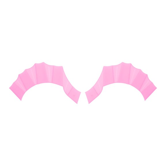 Unique Bargains 1 Pair Unisex Duck Paw Hand Flippers Small Pink