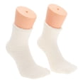 thumbnail image 1 of Unique Bargains 1 Pair Women's Comfortable Sleep Cozy Socks White 93% Polyester 7% Spandex, 1 of 5