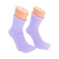 thumbnail image 1 of Unique Bargains 1 Pair Women's Soft Sleep Cozy Socks Purple 93% Polyester 7% Spandex, 1 of 5