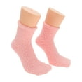 thumbnail image 1 of Unique Bargains 1 Pair Women's Thermal Sleep Cozy Socks Pink 93% Polyester 7% Spandex, 1 of 5