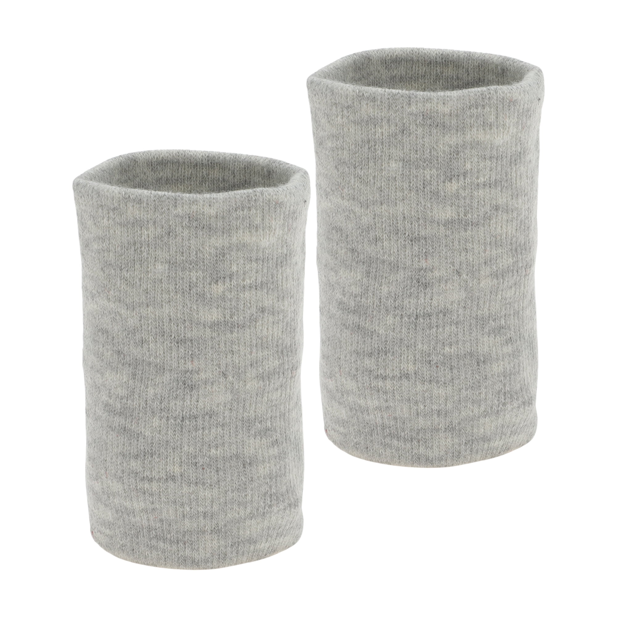 Unique Bargains 1 Pair of Sweat Absorbent Quick Drying Sports Wristbands Gray M
