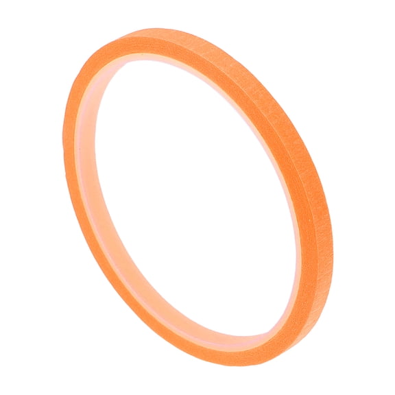 Unique Bargains 1 Pc 0.2 Inches x 10.9 Yards Painters Tape Masking Tape Car Paint No Residue Crepe Paper Orange