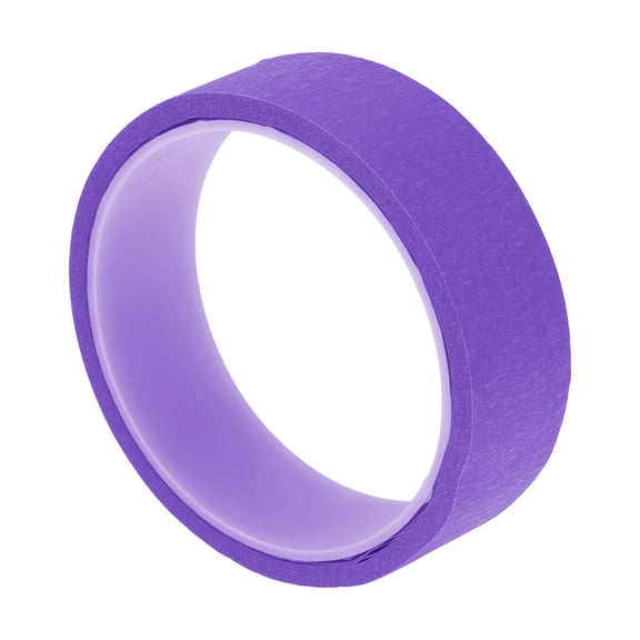 Unique Bargains 1 Pc 0.9 Inches x 10.9 Yards Painters Tape Masking Tape Car Paint No Residue Crepe Paper Purple