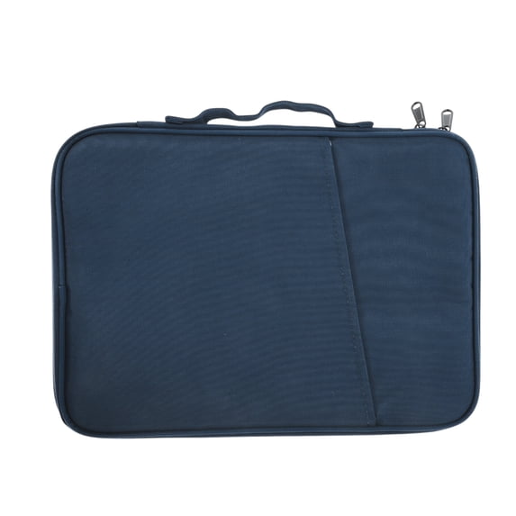 Unique Bargains 1 Pc 10.8-11" Laptop Bag Zipper Tablet and Laptop Bag with Front Pocket Dark Blue
