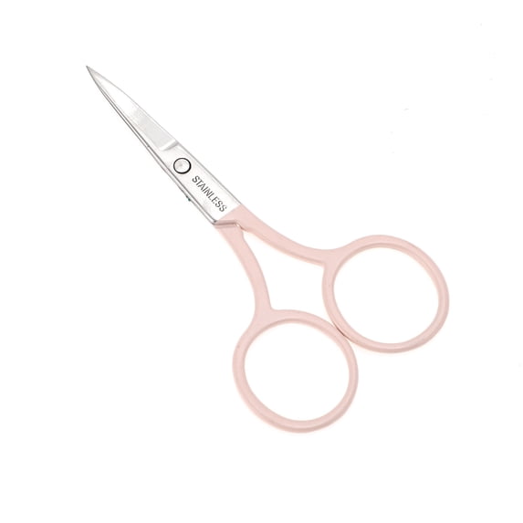 Unique Bargains 1 Pc 2.0 Embroidery Scissors Grooming Bathroom Gradual Pink