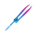 thumbnail image 1 of Unique Bargains 1 Pc 2 in 1 Eyebrow Tweezer for Bathroom Travel Hotel Blue Purple Stainless Steel, 1 of 4