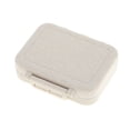 thumbnail image 1 of Unique Bargains 1 Pc 3 Grids Single Layer Independent Pill Box for Travel Beige, 1 of 6