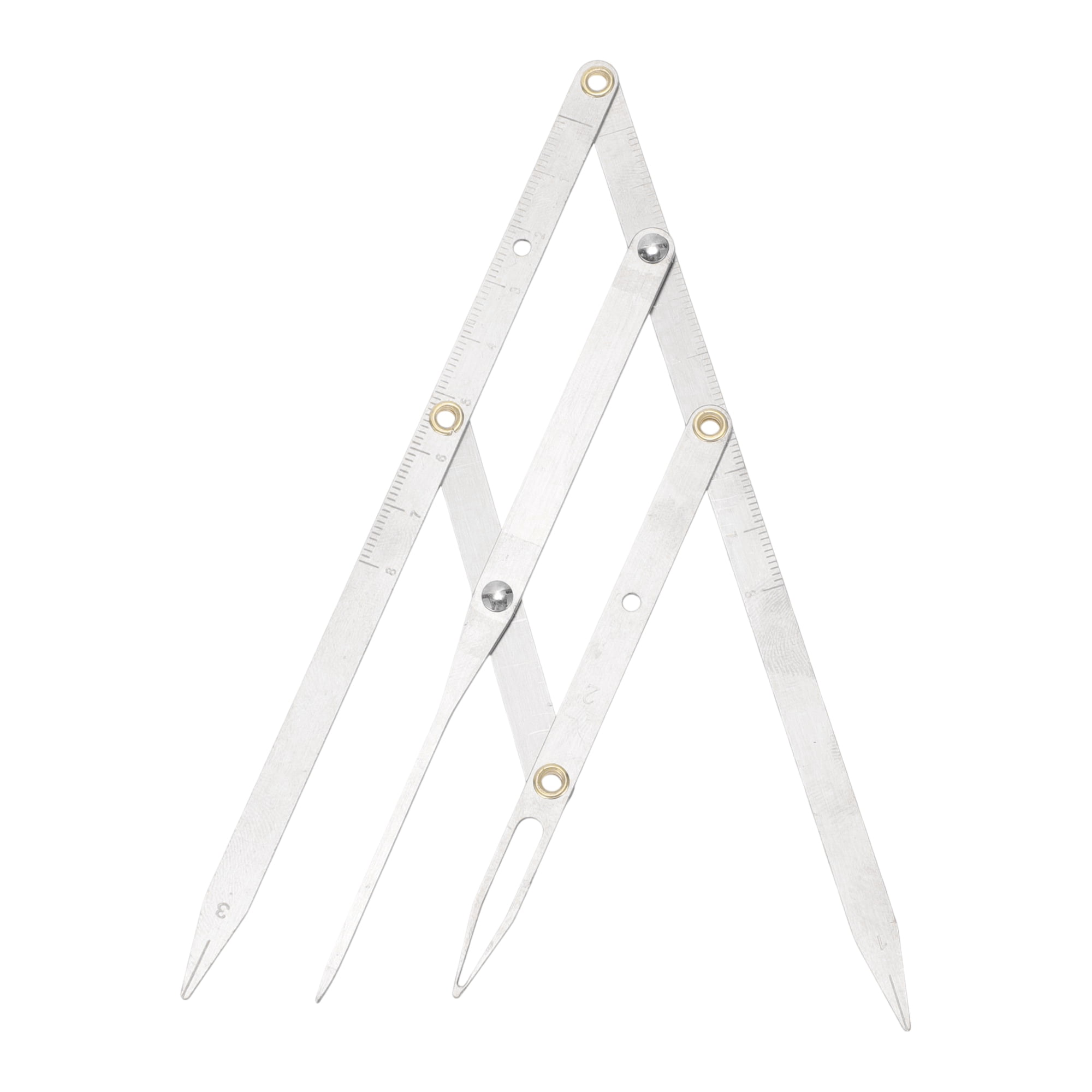 Unique Bargains 1 Pc 3-Point Positioning Ruler Mini Eyebrow Golden ...