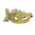 thumbnail image 1 of Unique Bargains 1 Pc 3D Butterfly Half Face Party Mask for Masquerade Party Yellow, 1 of 5