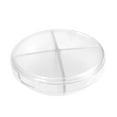 thumbnail image 1 of Unique Bargains 1 Pc 4 Grids Circular Single-Layer Pill Case Durable for Travel Clear, 1 of 6
