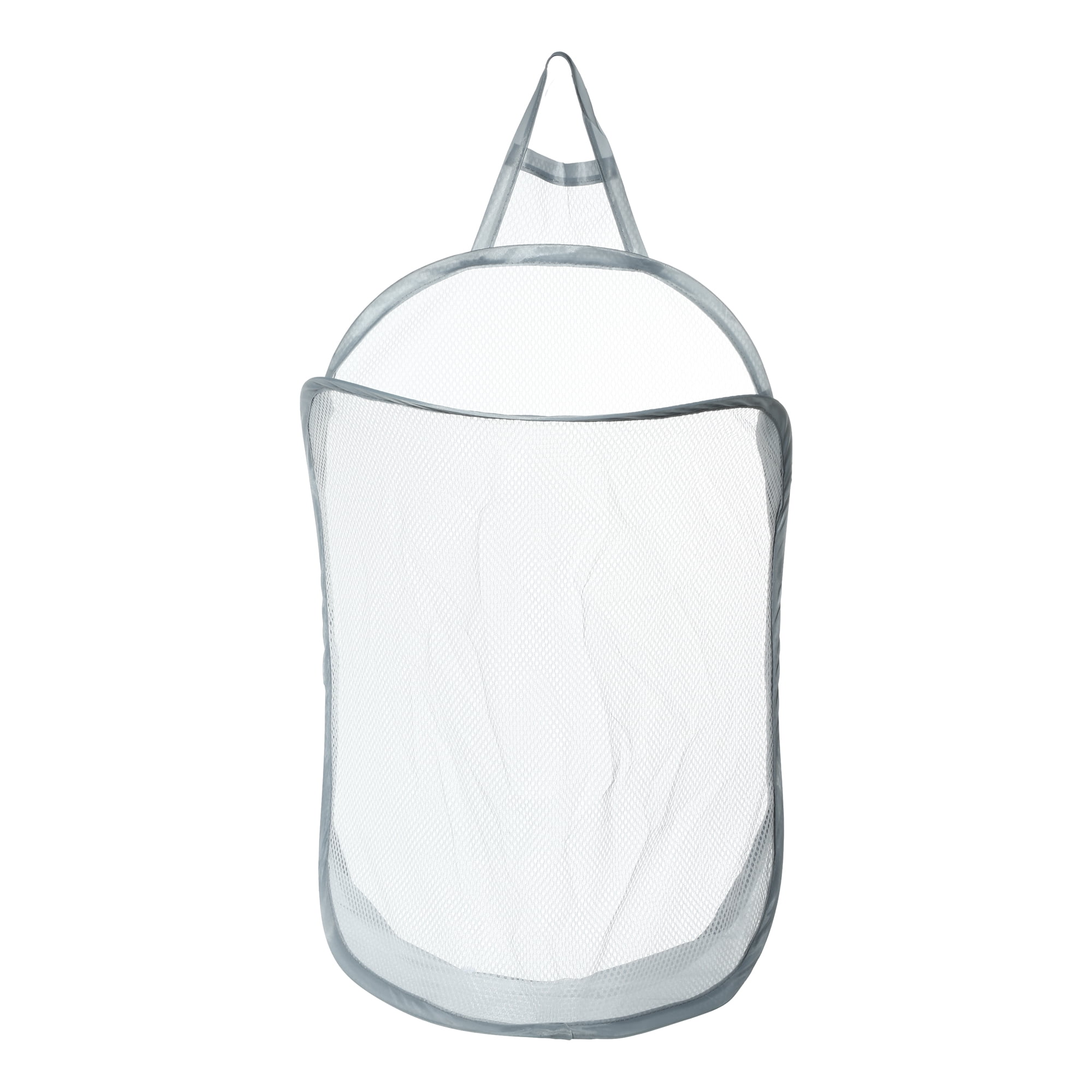 Unique Bargains 1 Pc 48L Wallmounted Folding Laundry Basket Hamper