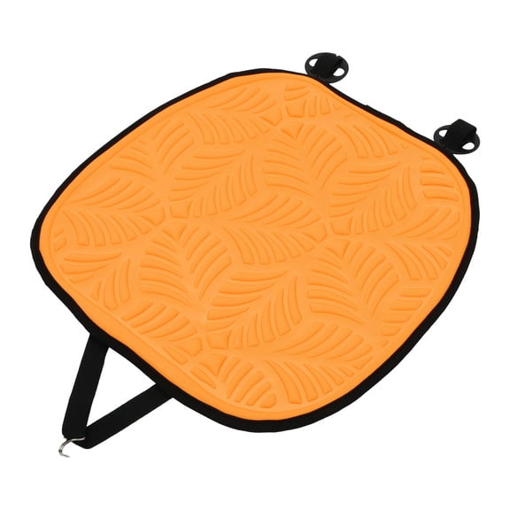 Unique Bargains 1 Pc 49x49cm Universal Car Seat Cushion - for Car Travel Driving Seat Protection Pad Cover Anti-Slip - Fiber Orange