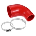 thumbnail image 1 of Unique Bargains 1 Pc 51mm 2" ID 76mm 2.99" ID Universal 90 Degree Elbow Silicone Hose Coupler Red, 1 of 6