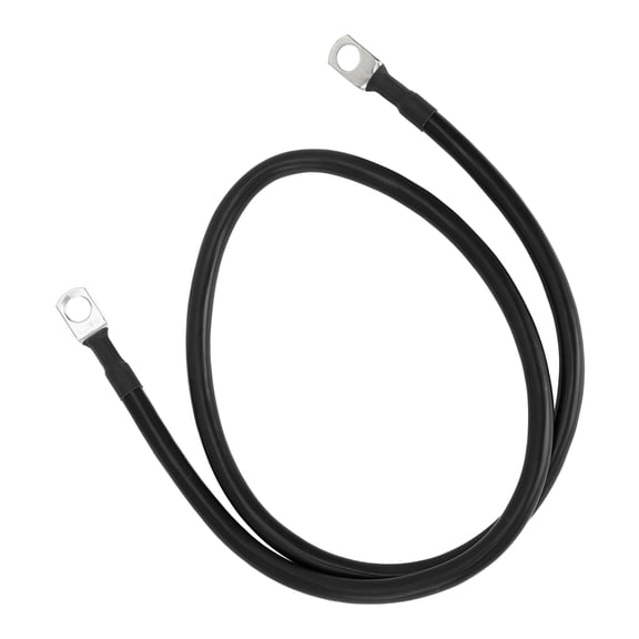1 Pc Battery Inverter Cable 6 AWG Gauge 2.5FT 5/16" Lug Battery Cable Universal for Car Vehicle Boat RV Solar Tinned Copper Black
