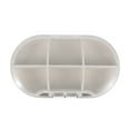 thumbnail image 1 of Unique Bargains 1 Pc 6 Compartment Single Layer Pill Case Portable for Travel Beige, 1 of 6