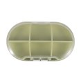 thumbnail image 1 of Unique Bargains 1 Pc 6 Compartment Single Layer Pill Case Portable for Travel Green, 1 of 6