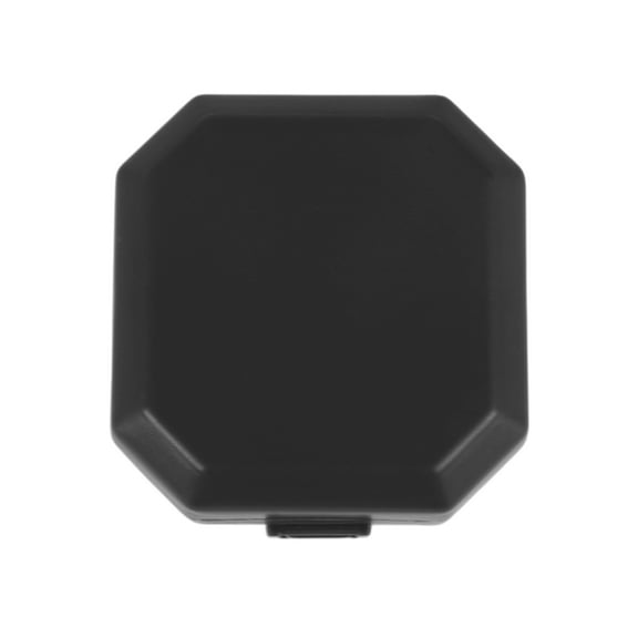 Unique Bargains 1 Pc 6 Grids Double Layer Pill Case Dustproof for Travel Black