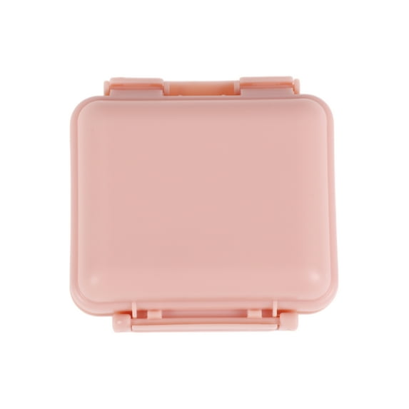 Unique Bargains 1 Pc 6 Grids Independent Double Layer Pill Case Detachable for Travel