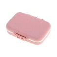 thumbnail image 1 of Unique Bargains 1 Pc 6 Grids Single Layer Pill Box for Travel Pink, 1 of 6