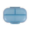 thumbnail image 1 of Unique Bargains 1 Pc 7 Grids Double Layer Pill Case Portable for Travel Clear Blue, 1 of 6