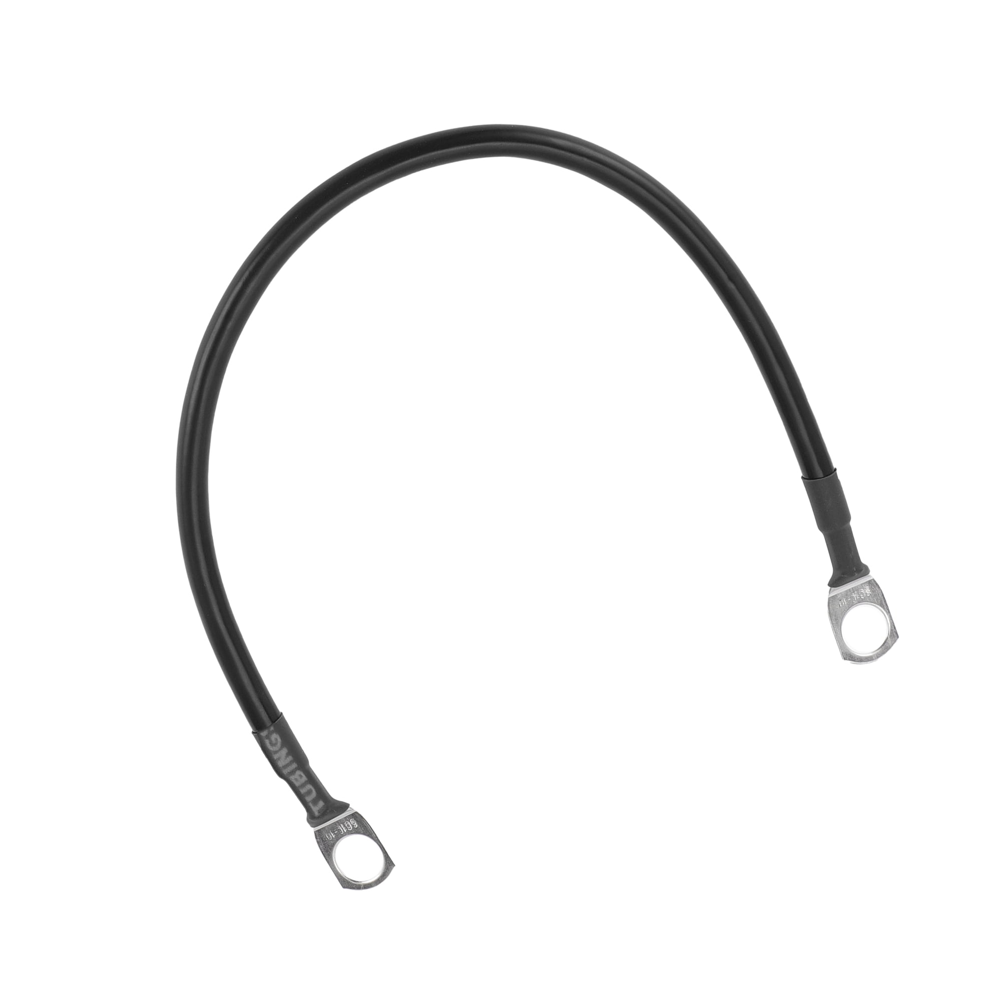 Universal 3/8" Lug 8 AWG Battery Inverter Cable Black 1FT Battery Cable Tinned Copper 1 Pc