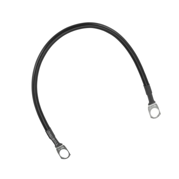 Universal 3/8" Lug 8 AWG Battery Inverter Cable Black 1FT Battery Cable Tinned Copper 1 Pc