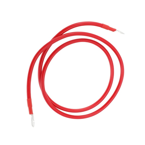 Universal 3/8" Lug 8 AWG Battery Inverter Cable Red 3.5FT Battery Cable Tinned Copper 1 Pc
